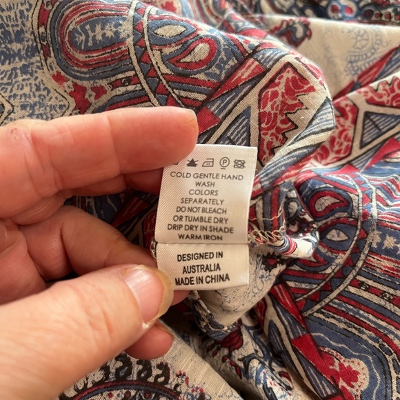 GUC Zimmermann- Paisley Halter Maxi Dress. Size 1/ US Small - Picture 5 of 7